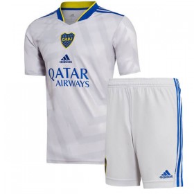 Koszulka CA Boca Juniors Dziecięcy Wyjazdowe Stroje Piłkarskie 2021/22 Krótki Rękaw
